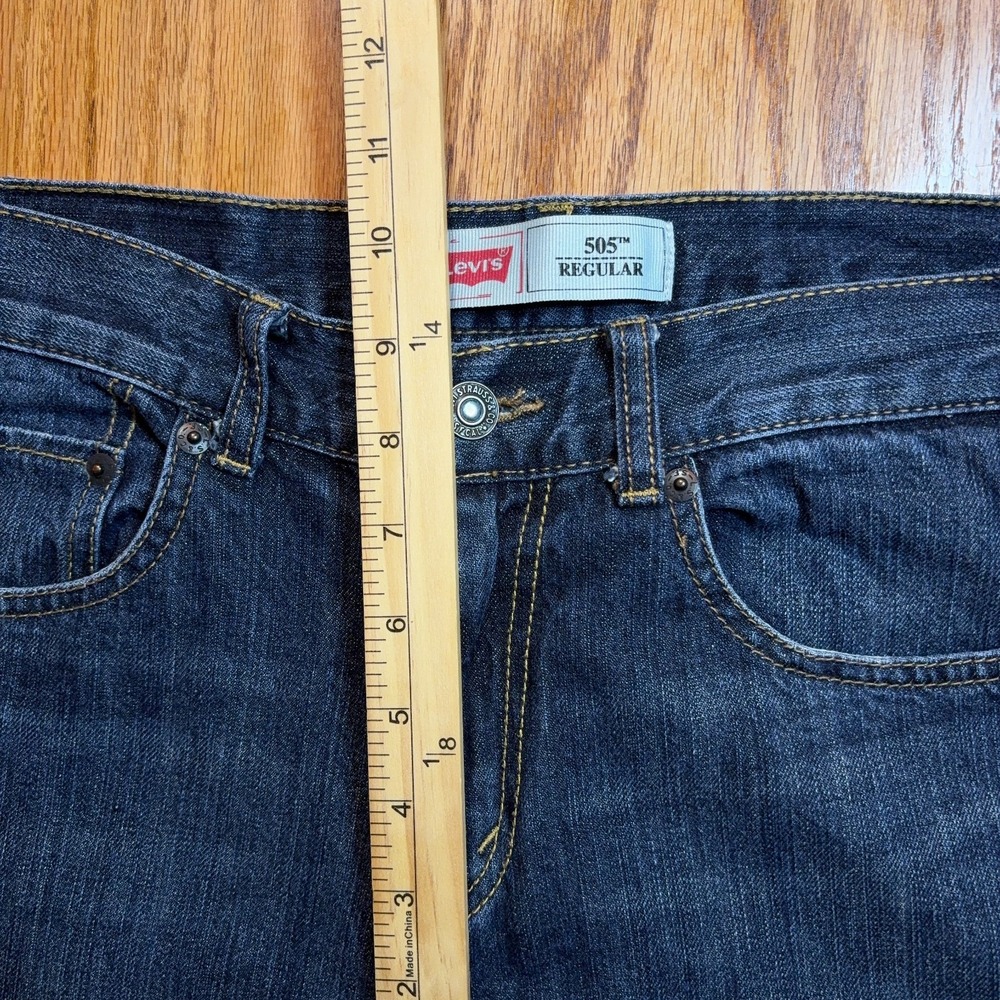 Levi 505 Regular‎ Jeans Women's 16 Reg (28X28) Straight Leg 100% Cotton Denim - Picture 6 of 10